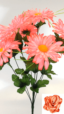 Искусственные цветы Букет Герберы, 9 голов, 520 мм